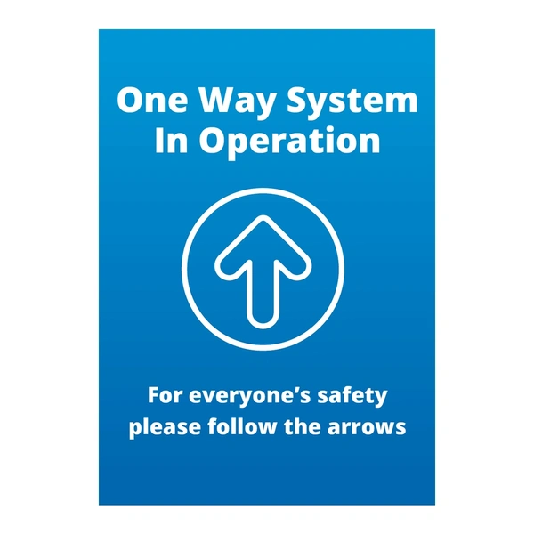Sign - One Way Blue